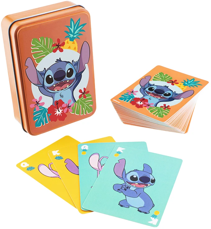 Paladone Stitch žaidimo kortos skardinėje