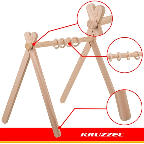Kruzzel wooden educational stand for children