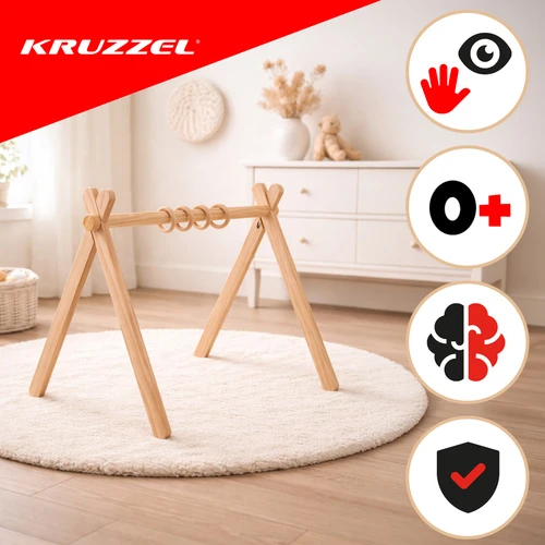 Kruzzel wooden educational stand for children