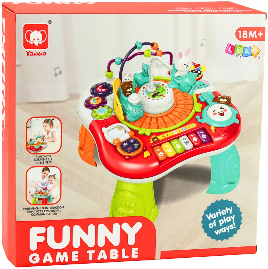 Lean Toys Lavinamasis stalas turkio spalvos
