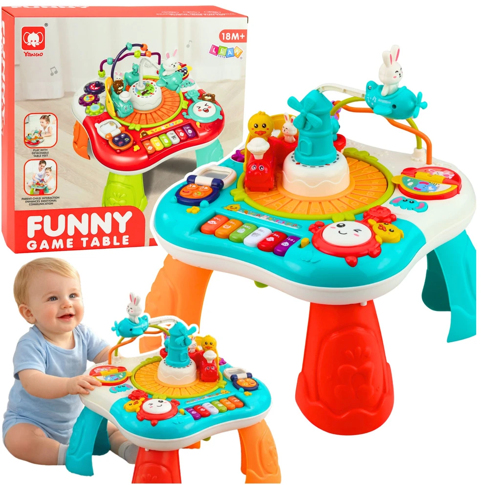 Lean Toys Lavinamasis stalas turkio spalvos