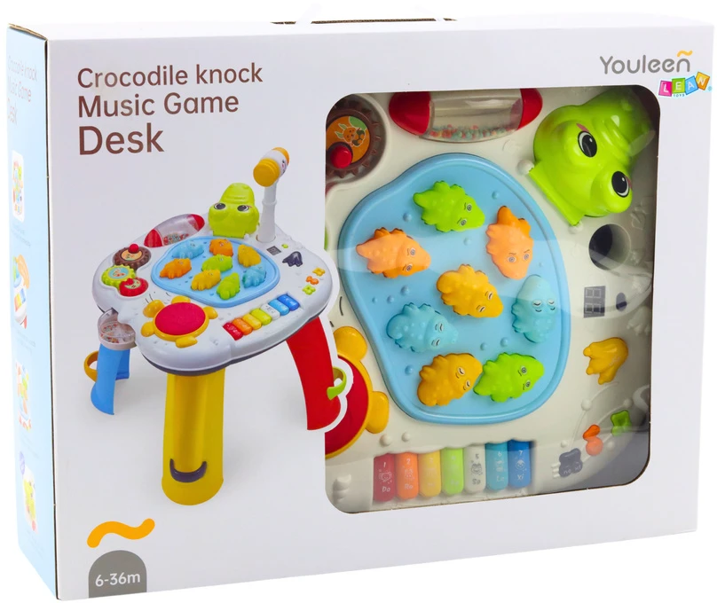 Lean Toys Interaktyvus Krokodilo Edukacinis Stalas