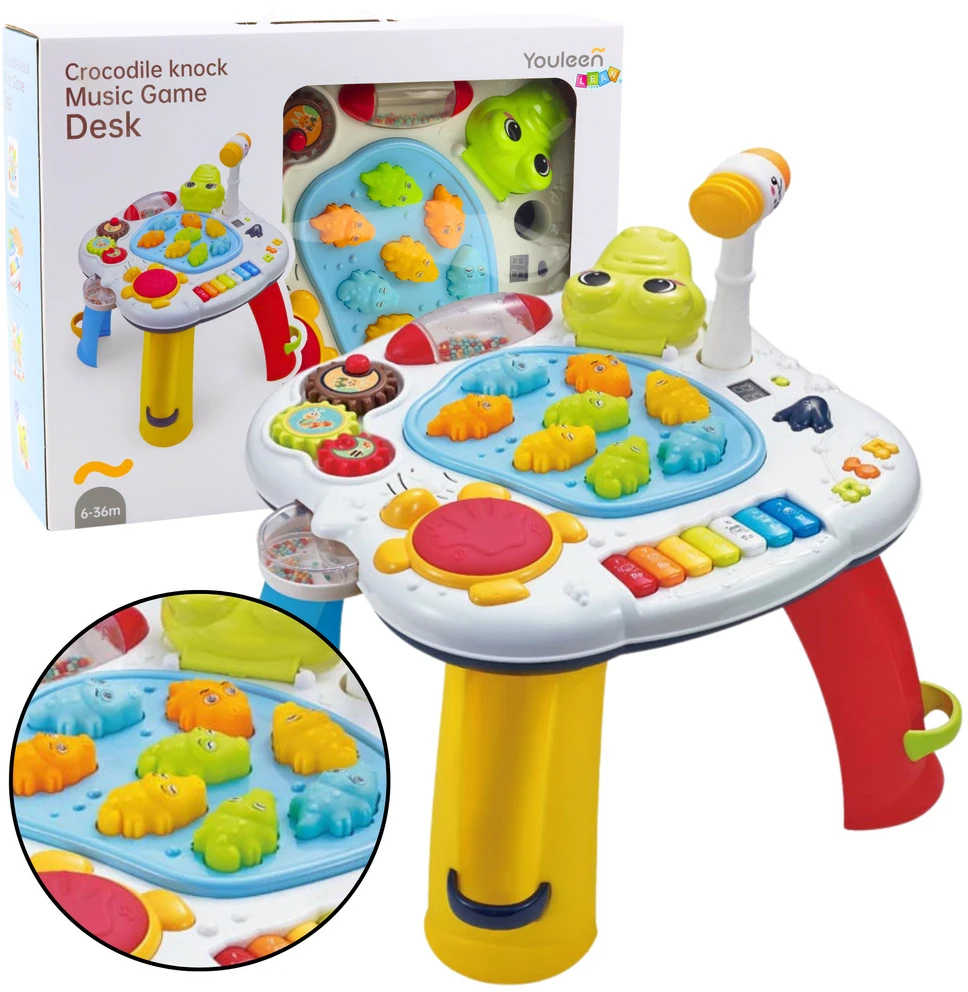 Lean Toys Interaktyvus Krokodilo Edukacinis Stalas