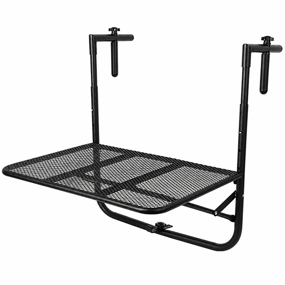 Stolik Sulankstomas balkono stalas, pakabinamas stalas balkonui ir terasai, reguliuojamas, 30 kg