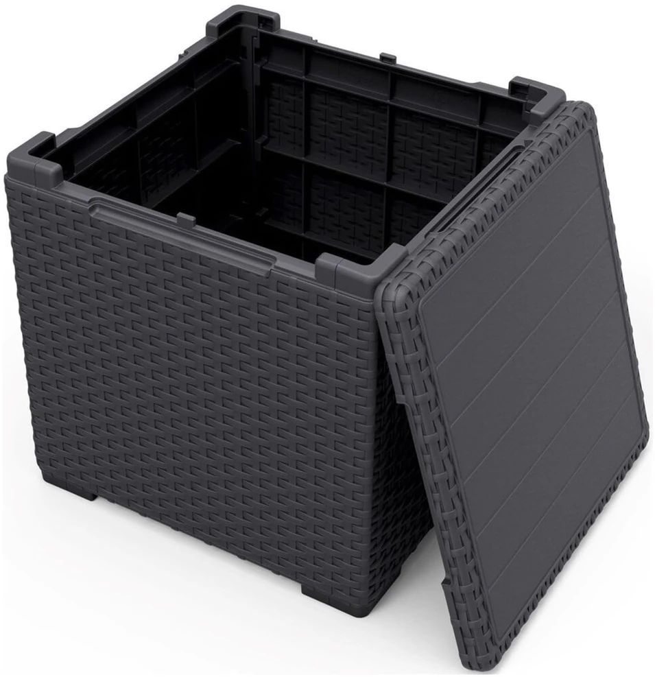 Keter Staliukas Vigo grafito spalvos daiktadėžės formos stalas