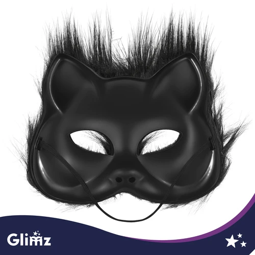 4-piece cat/fox costume, juodas, Glimz