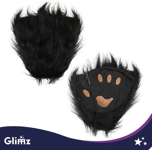4-piece cat/fox costume, juodas, Glimz
