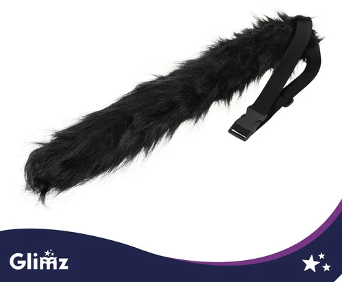 4-piece cat/fox costume, juodas, Glimz