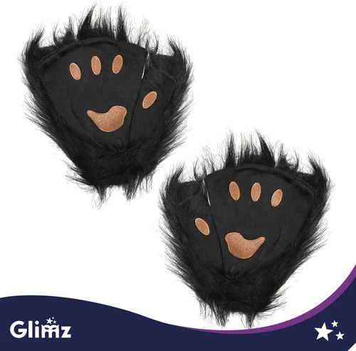 4-piece cat/fox costume, juodas, Glimz
