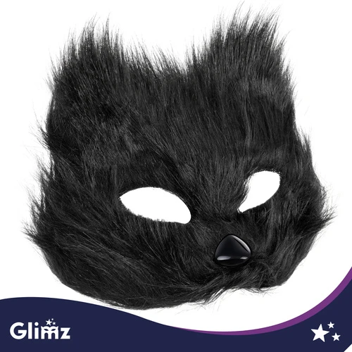4-piece cat/fox costume, juodas, Glimz