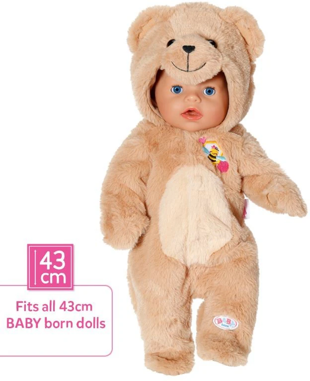 Zapf BABY born meškiuko kostiumas 43 cm 836088