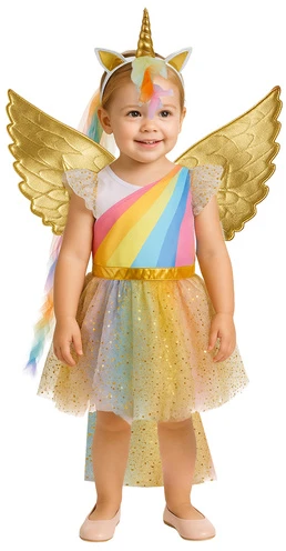 3-piece unicorn costume 110-116cm Kruzzel 26676