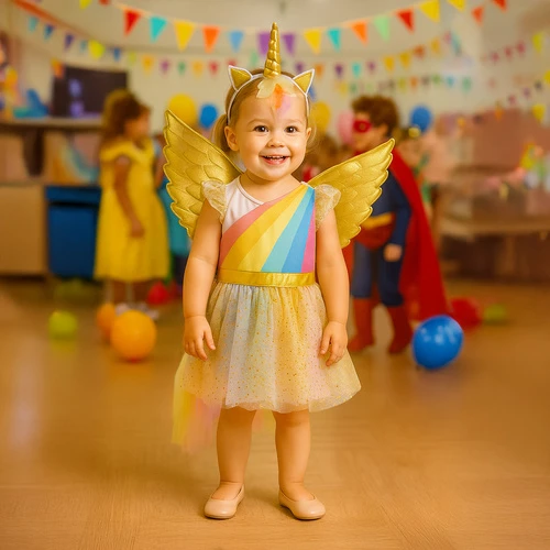 3-piece unicorn costume 110-116cm Kruzzel 26676
