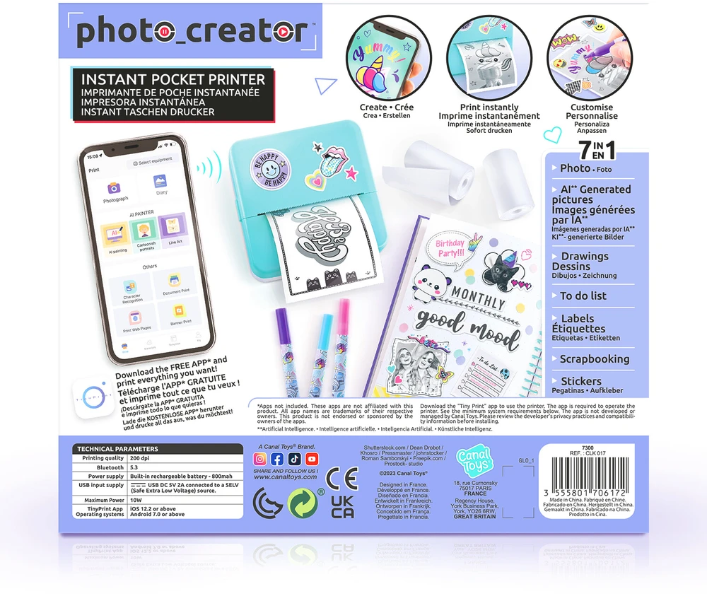 „Studio Creator“ – momentinis kišeninis spausdintuvas (12517)