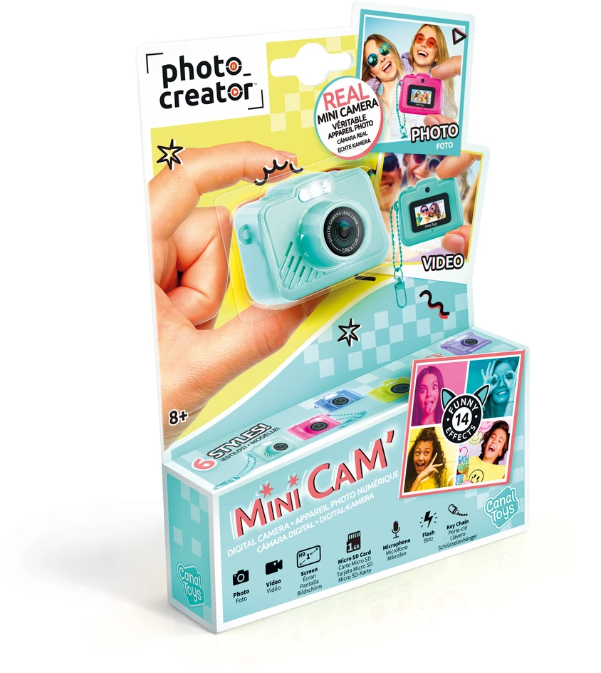 Canal Toys „Studio Creator“ – originalus turkio spalvos mini skaitmeninis fotoaparatas „Creator“ (26058)
