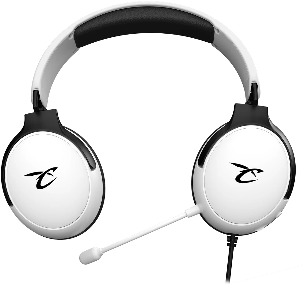Žaidimų ausinės su mikrofonu Subsonic Astra, baltos / juodos
