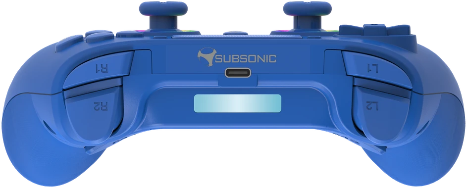 Subsonic belaidis LED valdiklis PS4 mėlynas - PS4/PC