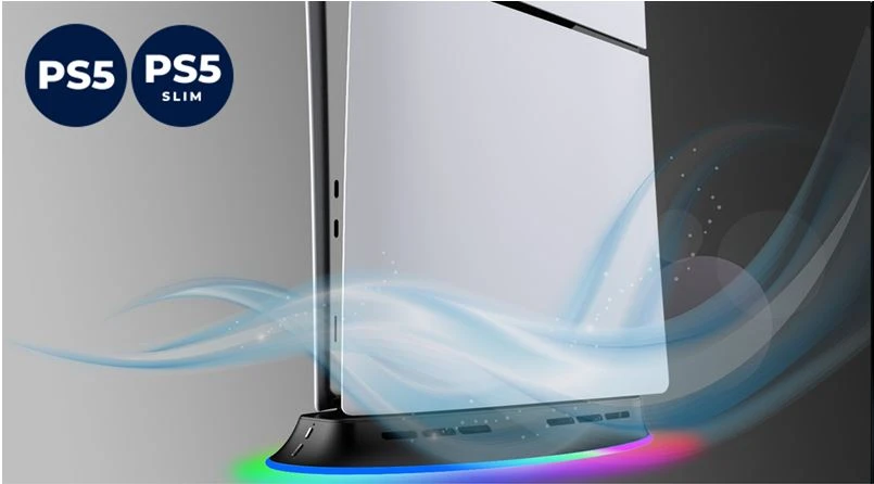 Subsonic Ikigarsinio aušinimo LED stovas – PS5/PS5 plonas