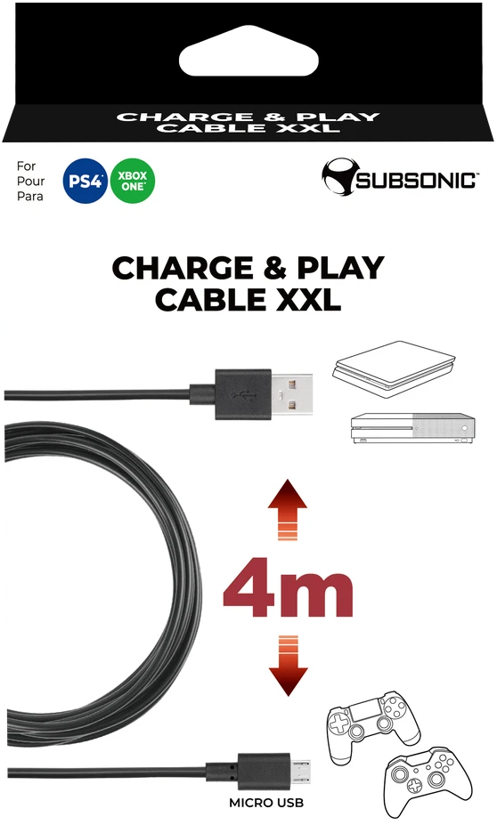 Subsonic Ikigarsinis įkrovimo ir paleidimo kabelis XXL