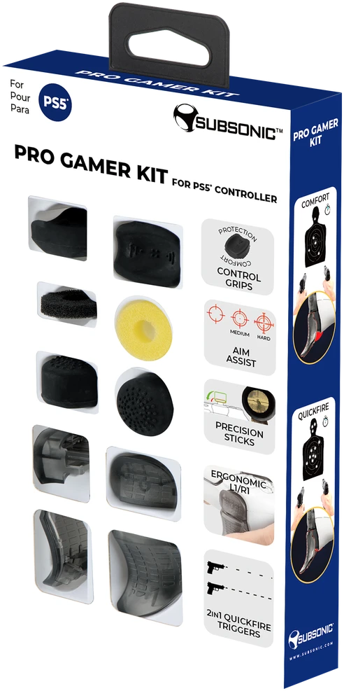 „Subsonic Pro Gamer“ rinkinys, skirtas PS5 valdikliui