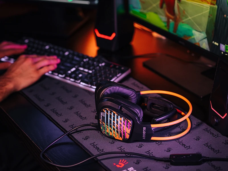 Ausinės A4Tech Bloody G565 Energy juoda
