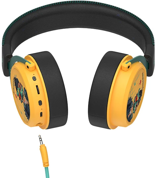 Ausinės A4Tech Bloody MR595 BT5.3+2,4G+laidinis „Renegade Sunset“