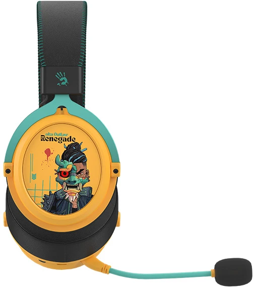 Ausinės A4Tech Bloody MR595 BT5.3+2,4G+laidinis „Renegade Sunset“
