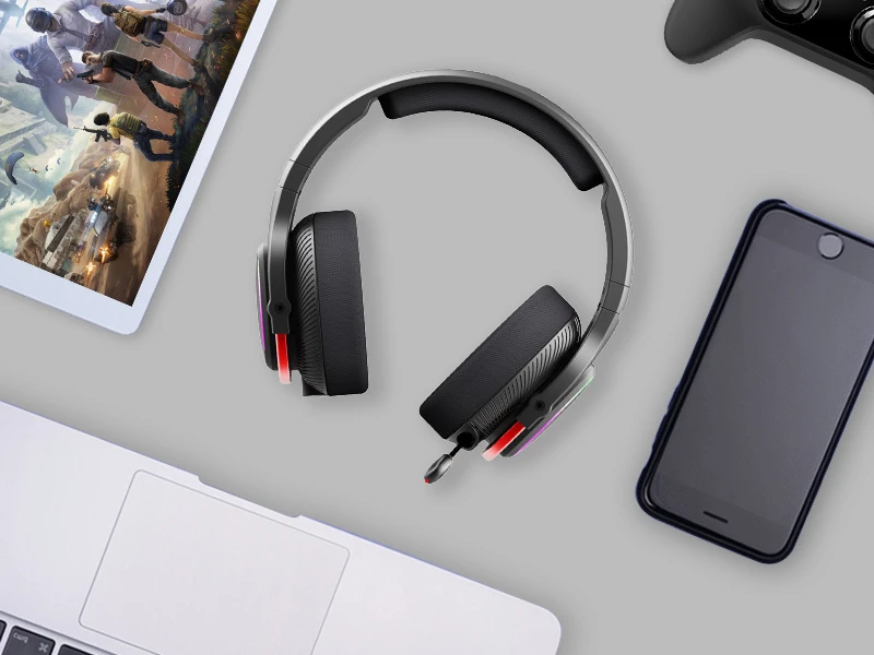 Ausinės A4Tech Bloody MR710 BT5.3+2.4G+su laidu juoda