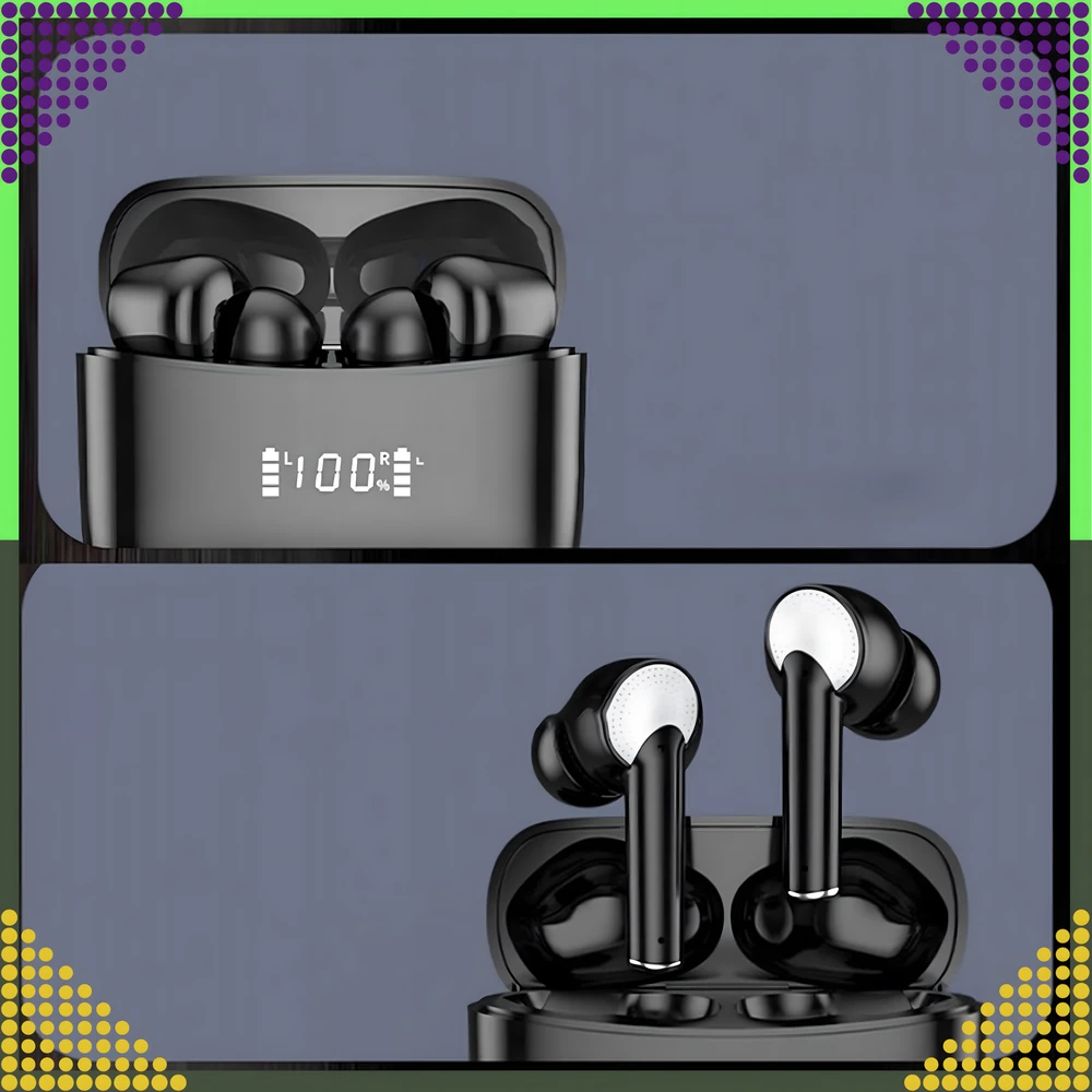 Słuchawki Ausinės Belaidės „Bluetooth“ sportinės ausinės, skirtos bėgimui su „Powerbank“ mikrofonu