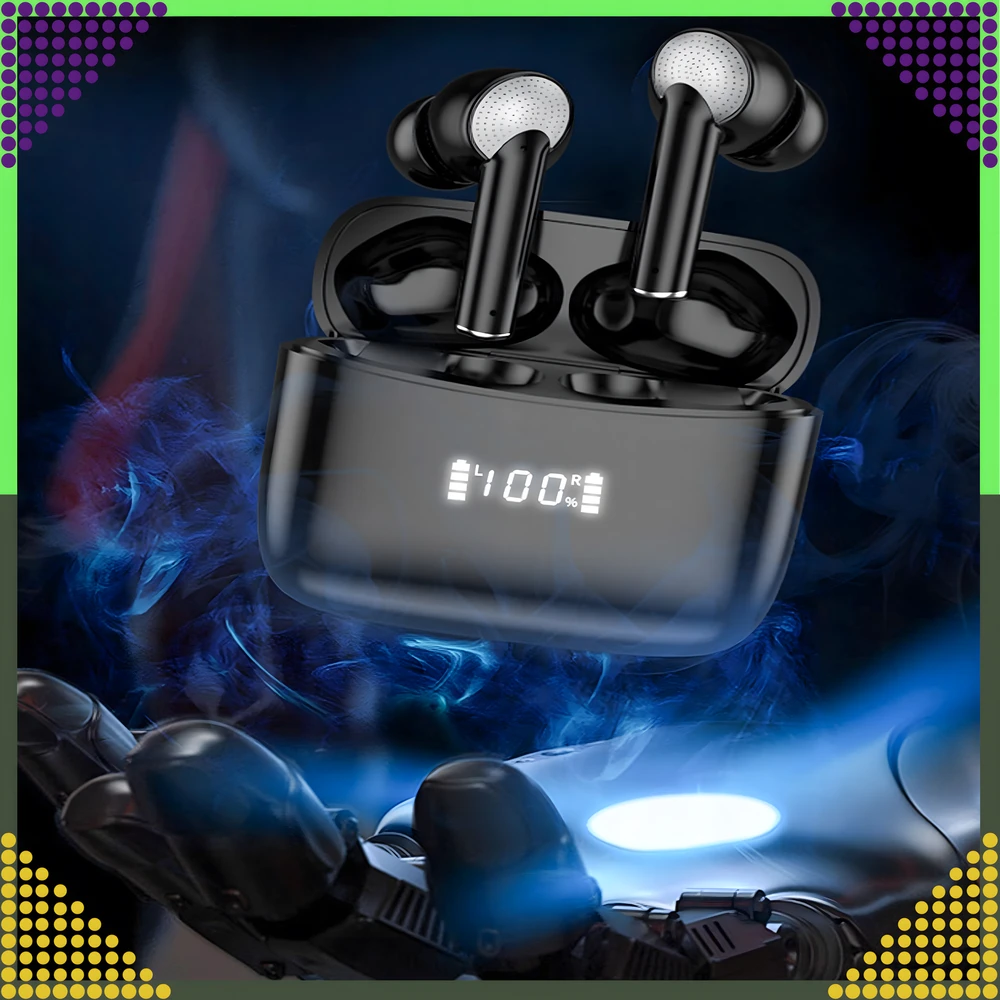 Słuchawki Ausinės Belaidės „Bluetooth“ sportinės ausinės, skirtos bėgimui su „Powerbank“ mikrofonu