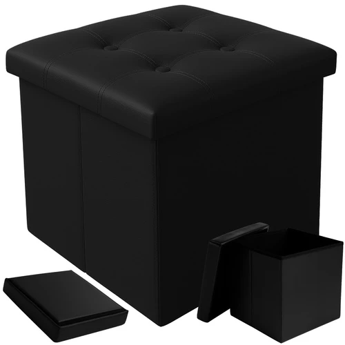 Folding pouffe juodas Ruhhy 25779