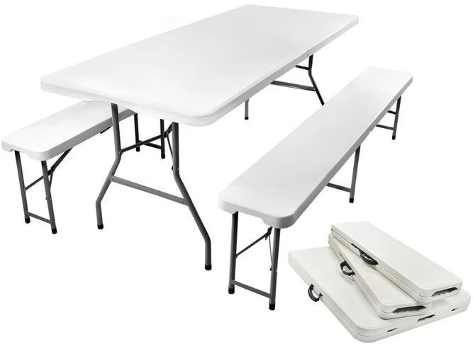 Gardlov Sulankstomas sodo stalas 180cm + 2 suolai