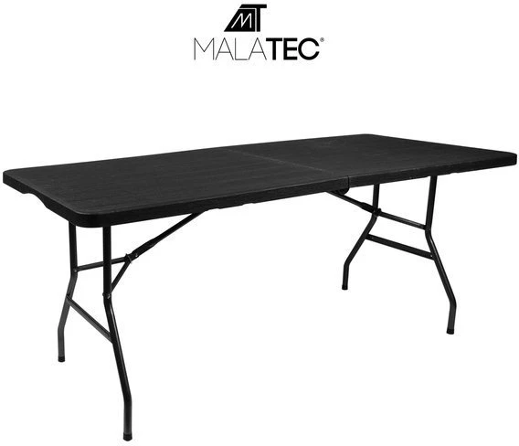 Gardlov 12280 Sulankstomas stalas 180 x 74 cm, juodas