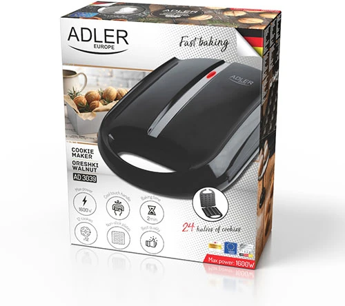 Adler Nut Maker XL (24 pcs) | AD 3039b | Nut Maker | 1600 W