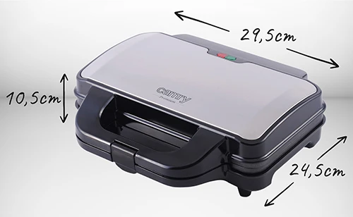 Sumuštinių keptuvas Camry | Sumuštinių keptuvė XL | CR 3054 | 900 W | Lentelių skaičius 1 | Kepinių skaičius 2 | Juodas