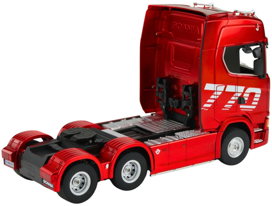 Huina RC sunkvežimis Scania 770S su priekaba, raudonas, 1:18