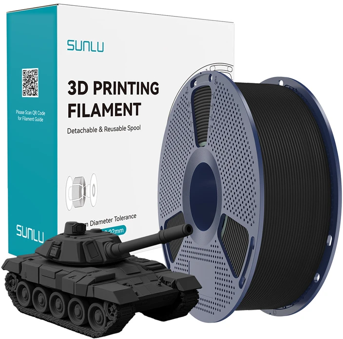Sunlu PLA+ High-Speed Juodas Filament