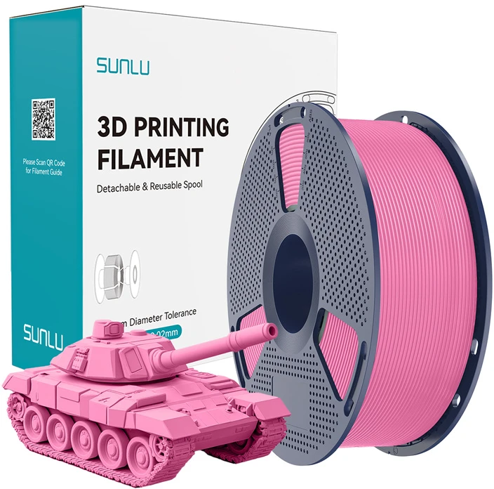 Sunlu PLA+ High-Speed rožinis filamentas