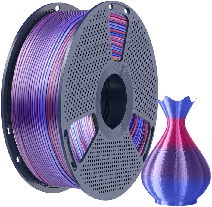 Sunlu PLA+ Silk Filament (Rainbow 02)