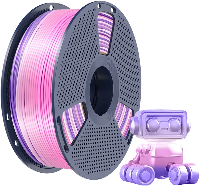 Sunlu PLA+ Silk Filament (Rainbow) 03