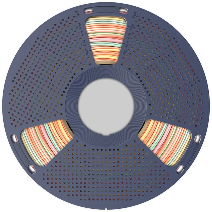Sunlu PLA+ Silk Filament (Rainbow) 05