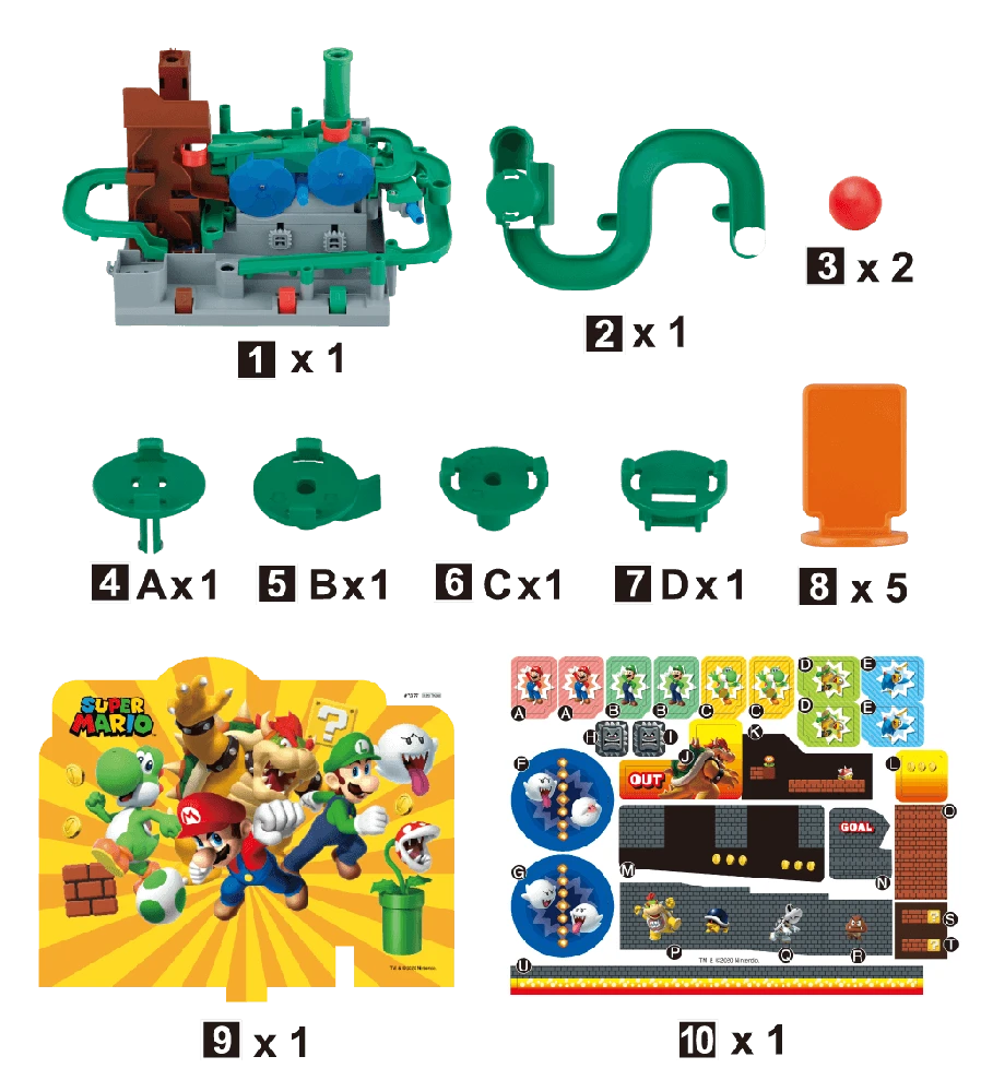 Epoch Stalo žaidimas Super Mario nuotykiai DX Bowserio bokštas