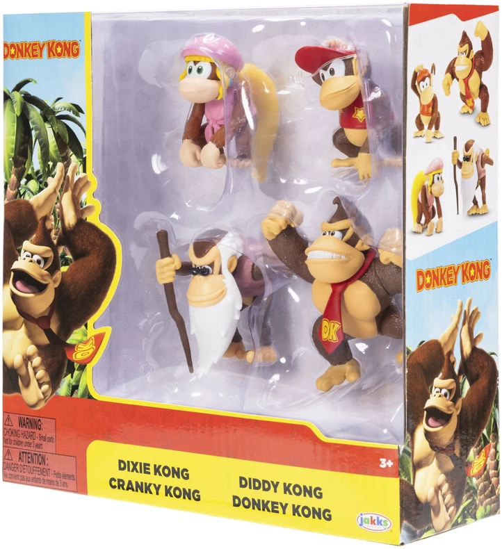 Super Marionintendo Super Mario - Donkey Kong 2,5" 4 vnt. (431174)