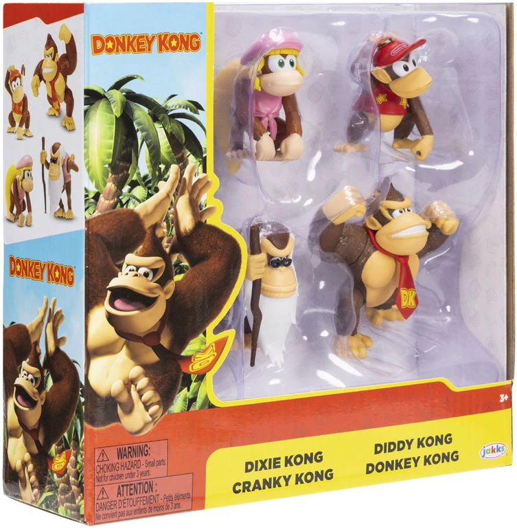 Super Marionintendo Super Mario - Donkey Kong 2,5" 4 vnt. (431174)