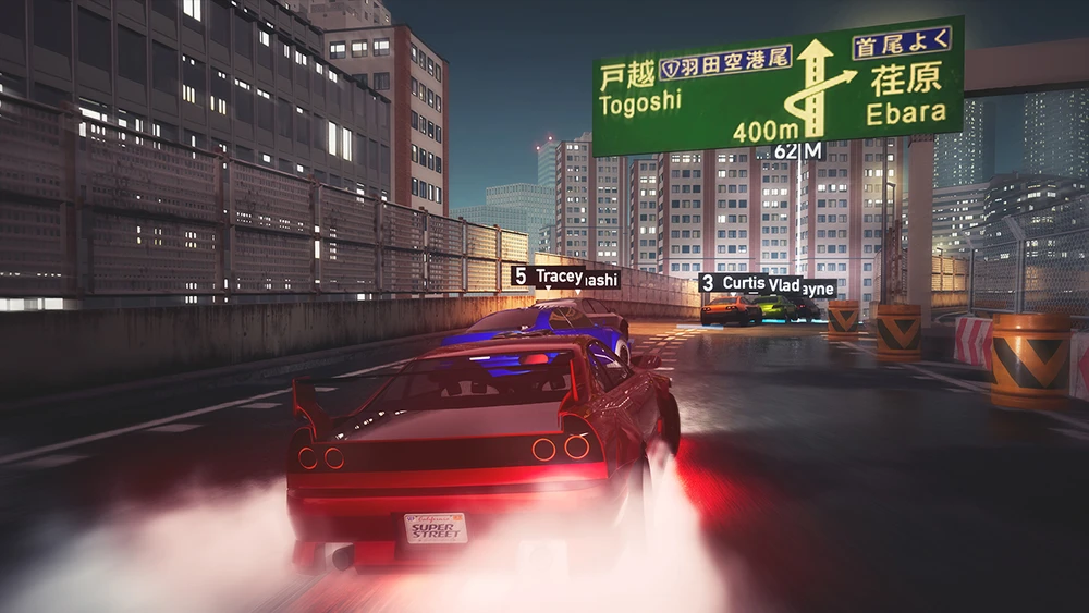 „Super Street: Racer“ žaidimas su dvigubų lenktyninių vairo ratų rinkiniu – „Nintendo Switch 2“