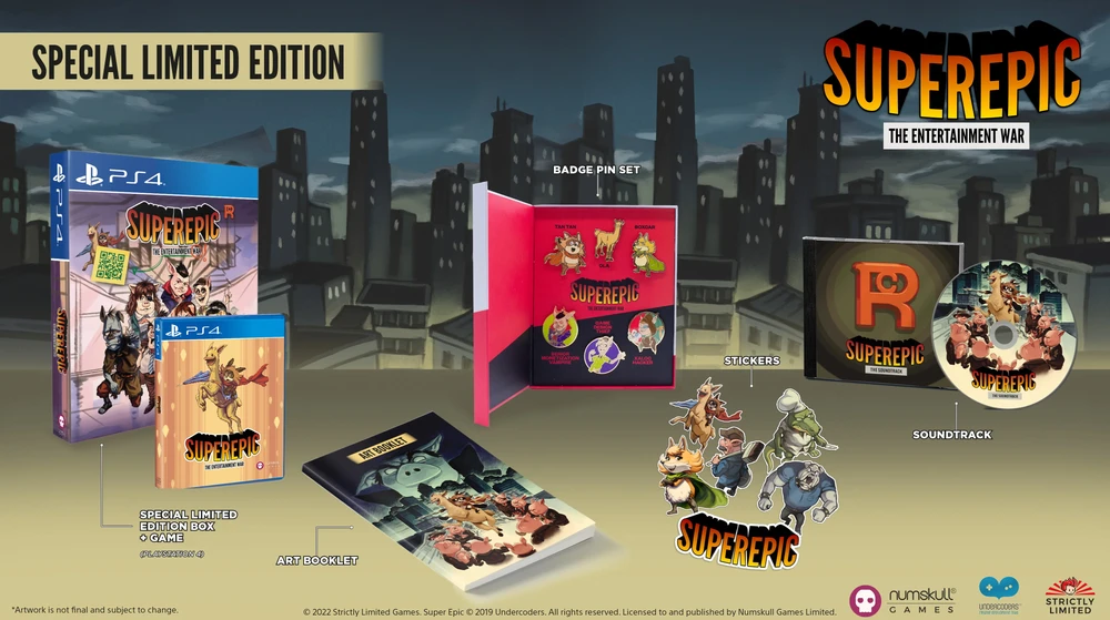 „SuperEpic: The Entertainment War“ (specialus riboto leidimo leidimas) – „PlayStation 4“