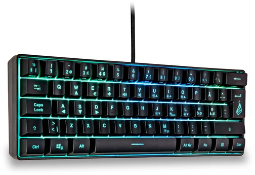 SUREFIRE - KingPin X1 60% žaidimų RGB klaviatūra QWERTY (Nors ir kitur)