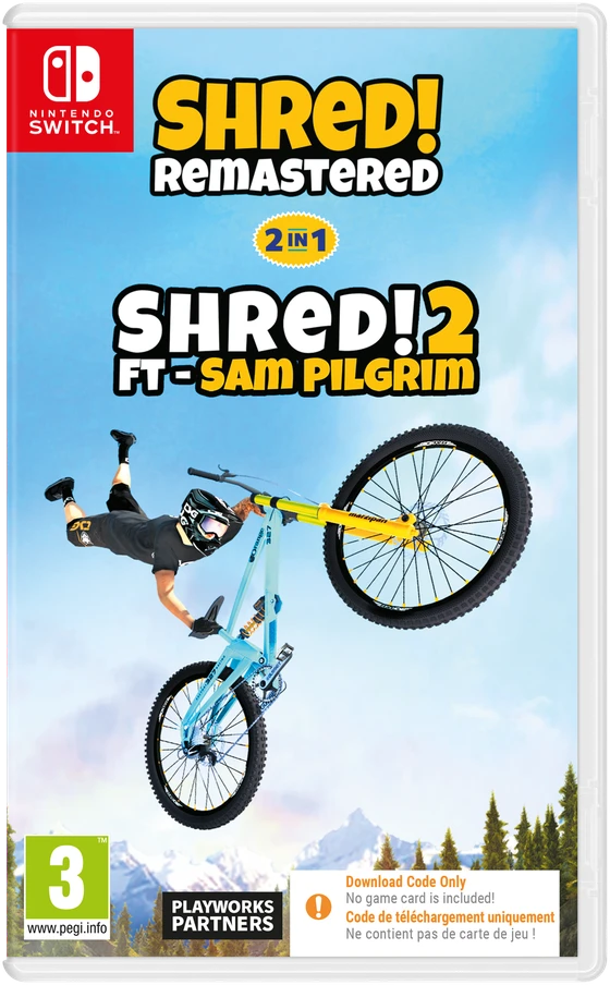 Susmulkinkite! Remastered & Shred! 2 Ft Sam Pilgrim (kodas dėžutėje) – Nintendo Switch