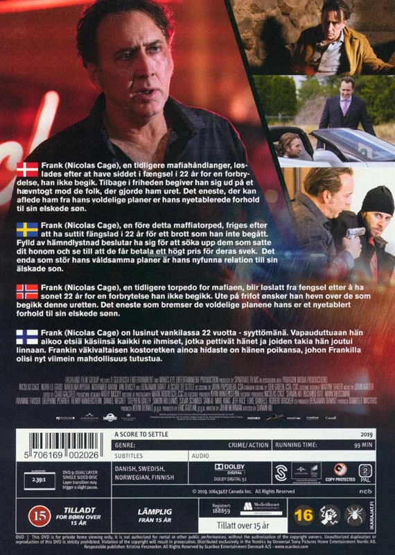 Sutarta sąskaita (DVD) (Nicolas Cage veiksmo filmas)
