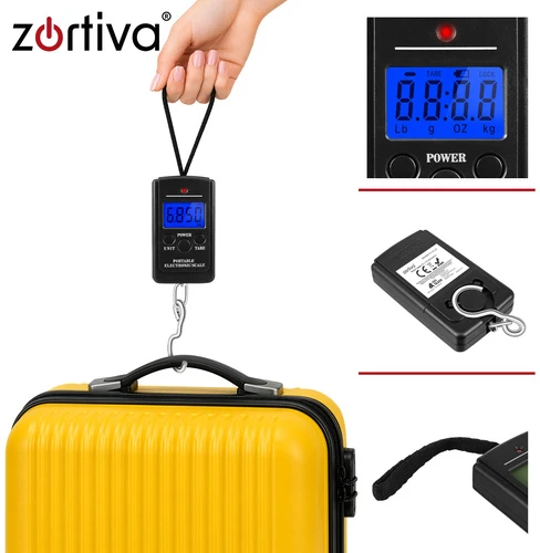 Svarstyklės bagażowa LED - 40kg Zortiva